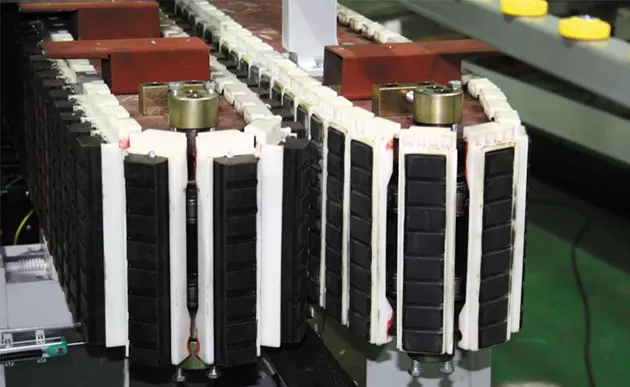 Type de chaîne de machine de meulage de bord de verre vertical