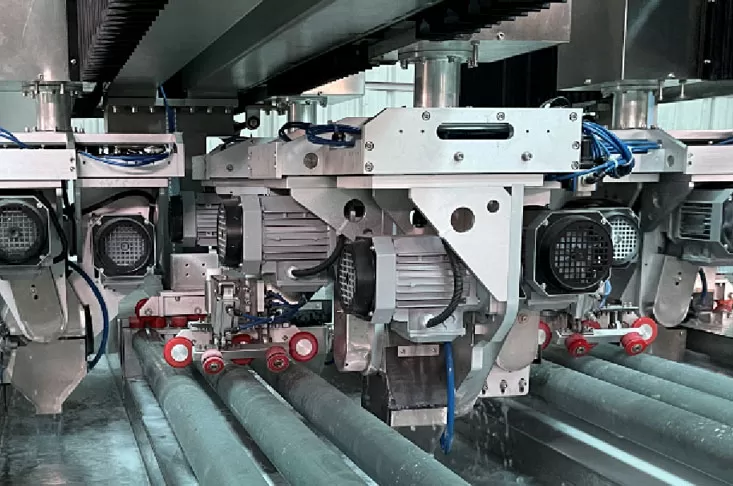 Structure de la machine de champage en verre