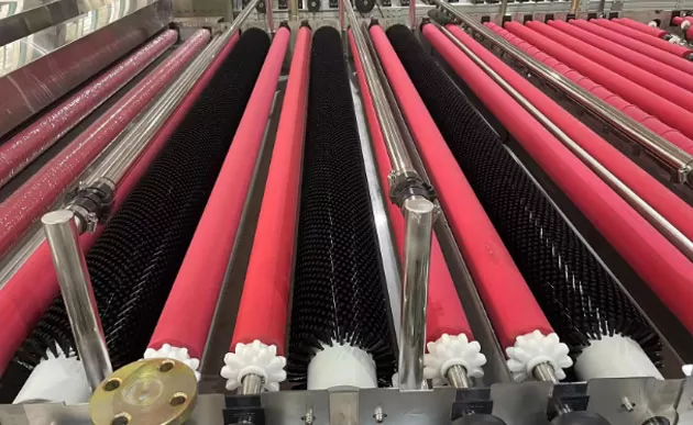 Section de lavage et de séchage de la machine à laver en verre