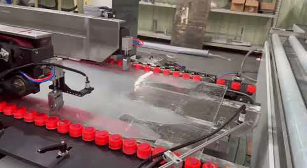 HISENG Jumbo Glass Bilateral Edger Line HSDT Vidéo