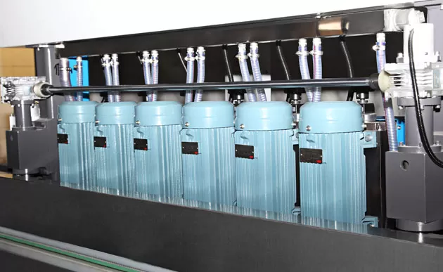 Conception de moteur spécialisé de la machine à bordures droites en verre rond double